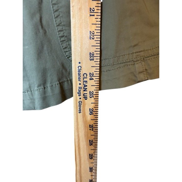 Talbots Jacket Womens 10 Olive Green Field Jacket Lightweight Utility - Picture 7 of 8